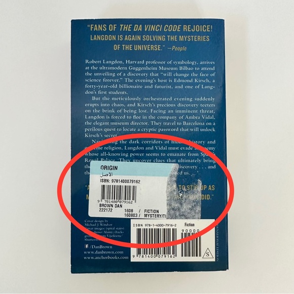 Origin by Dan Brown - New with flaws - Picture 3 of 10